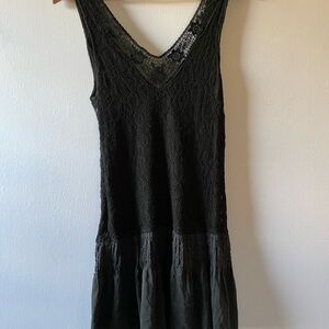 Black lace Free People cocktail dress